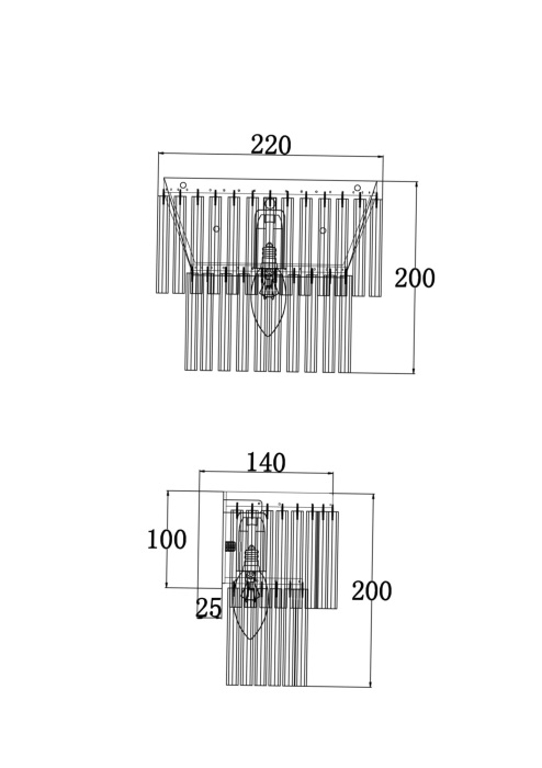 Настенный светильник Colonne MOD093WL-01BS (mod093wl_01bs)