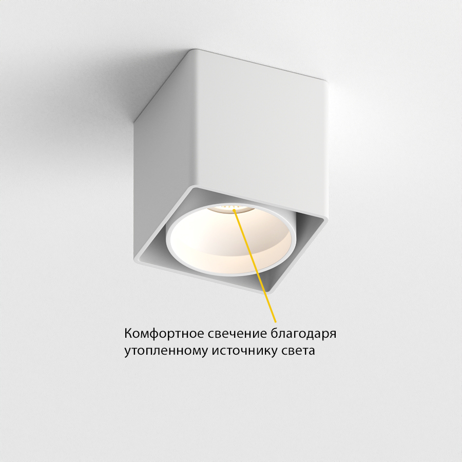 Накладной светильник под сменную лампу Ledron KEA ED GU10 White (2802)