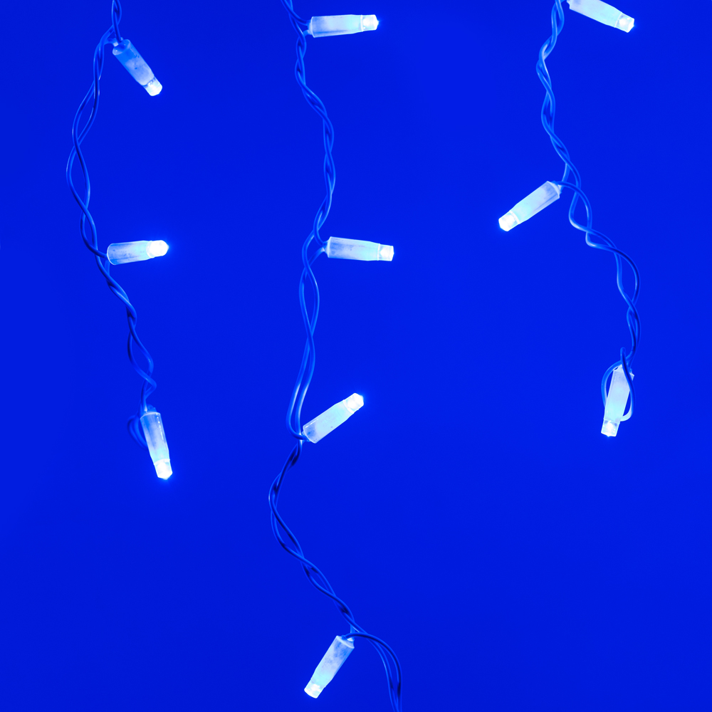 Светодиодная гирлянда ARD-EDGE-CLASSIC-2400x600-WHITE-88LED-STD BLUE (230V, 6W) (Ardecoled, IP65) 026016