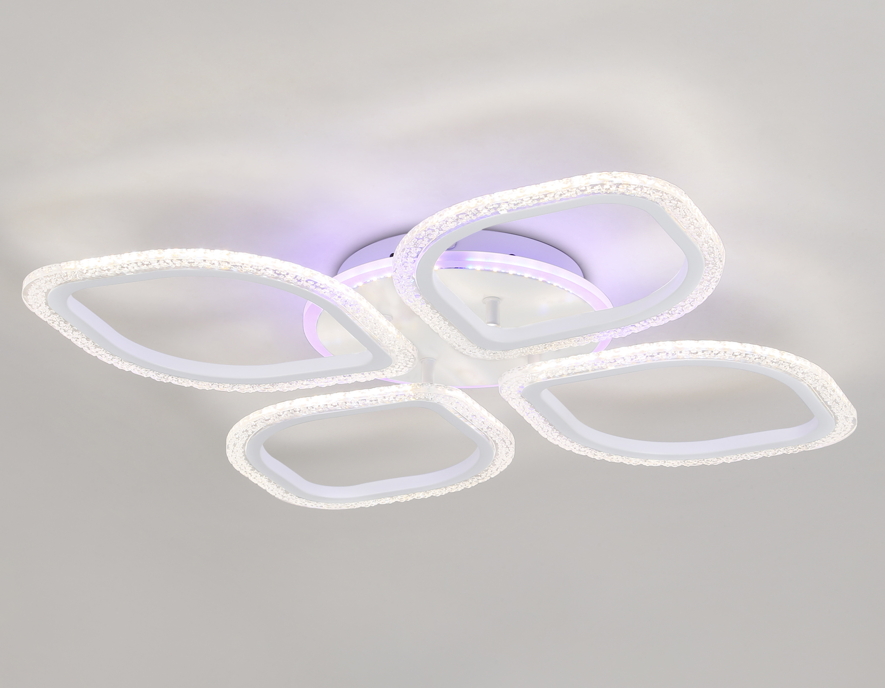 Потолочный светодиодный светильник с пультом FA4501/4 WH белый 75W 3000K+BL/4200K+PU/3000K+6400K 500*500*75 (ПДУ ИК)