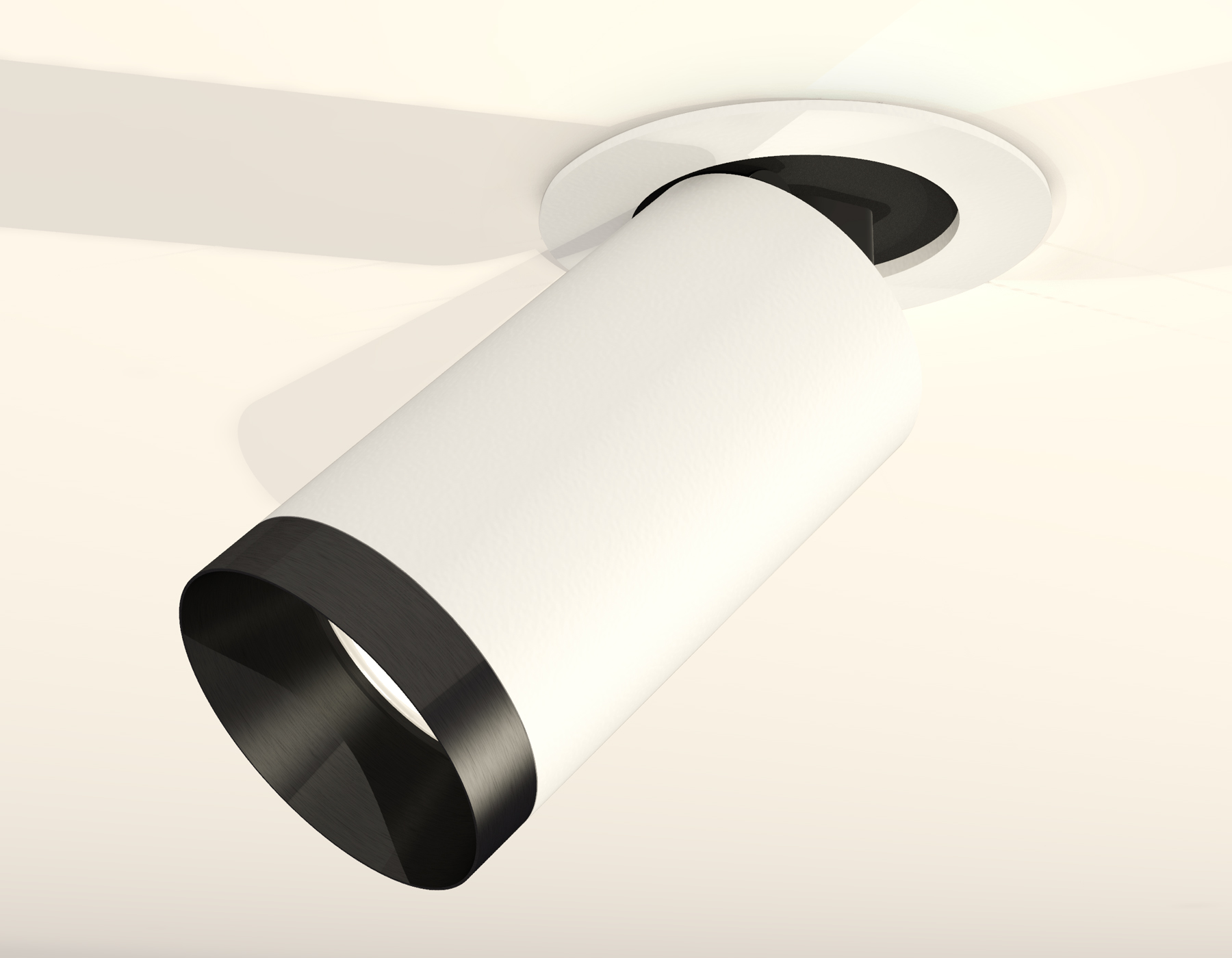 Комплект встраиваемого поворотного светильника XM6322201 SWH/PBK белый песок/черный полированный MR16 GU5.3 (A2241, C6322, N6131)