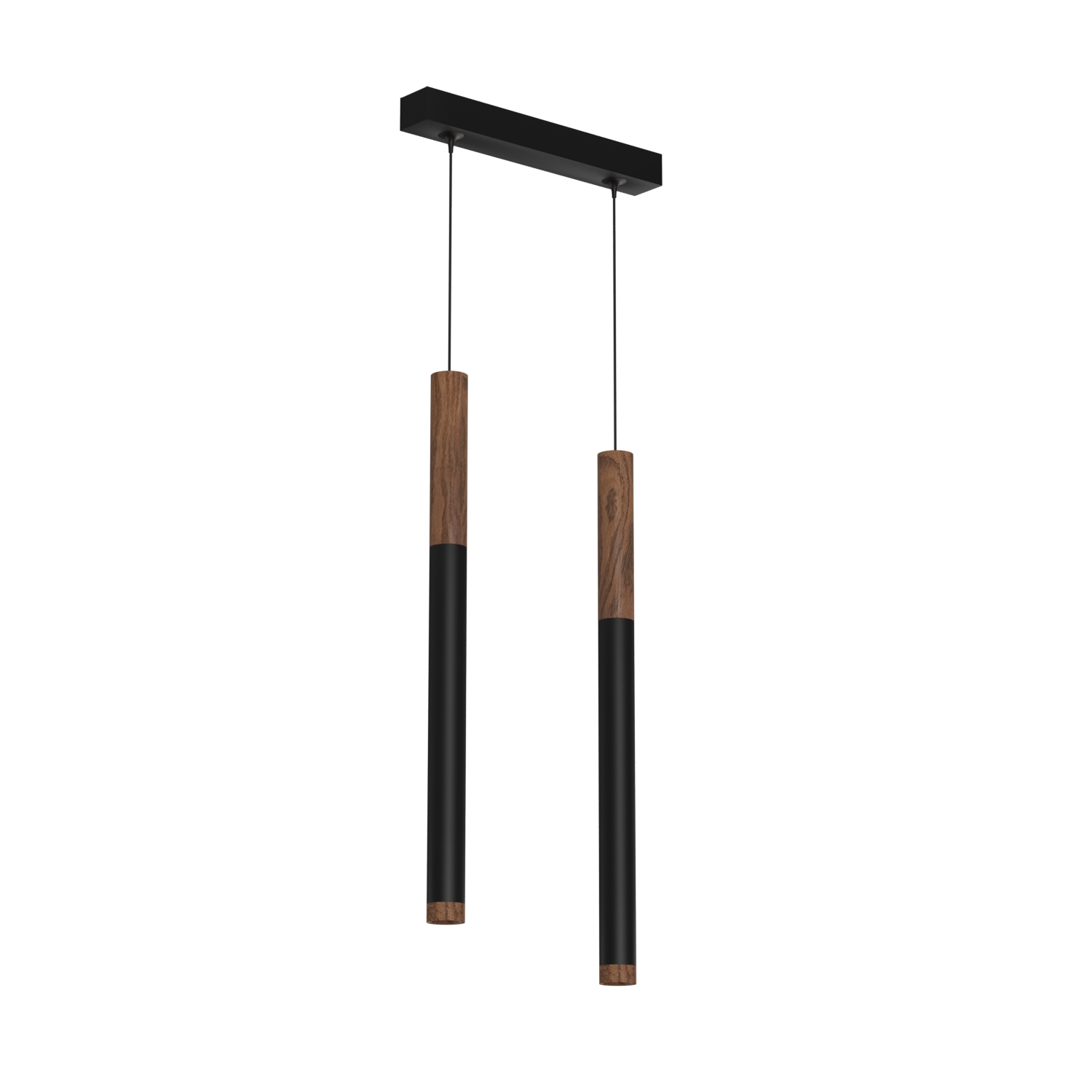 Подвесной накладной светодиодный светильник Ledron SAGITONY E2 T40 Wooden 200 Black (4901)