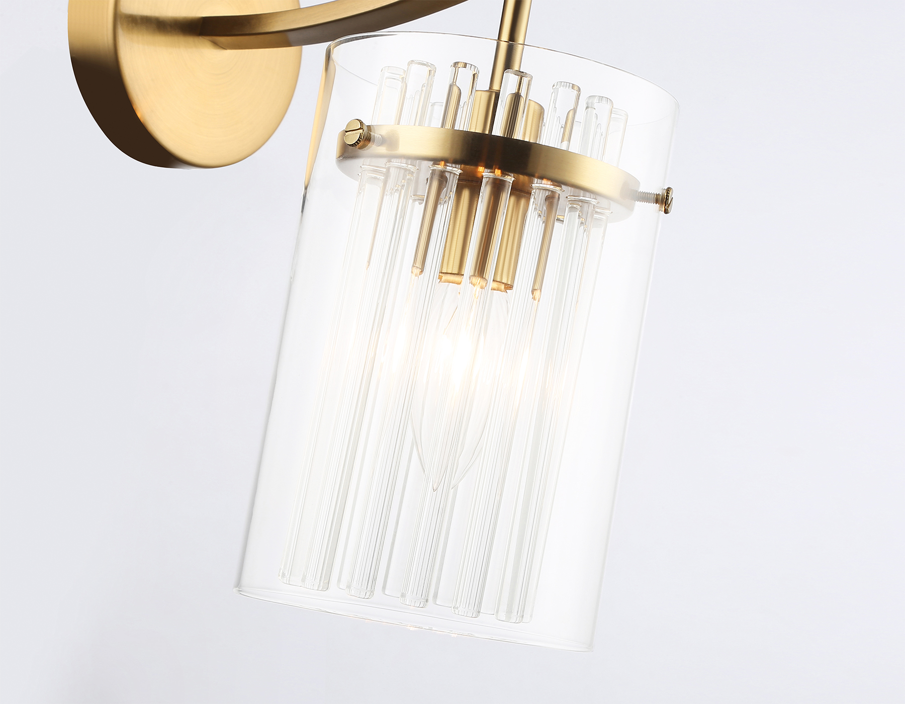 Настенный светильник LH56035 BS/CL латунь/прозрачный E14 max 40W 220*120*255