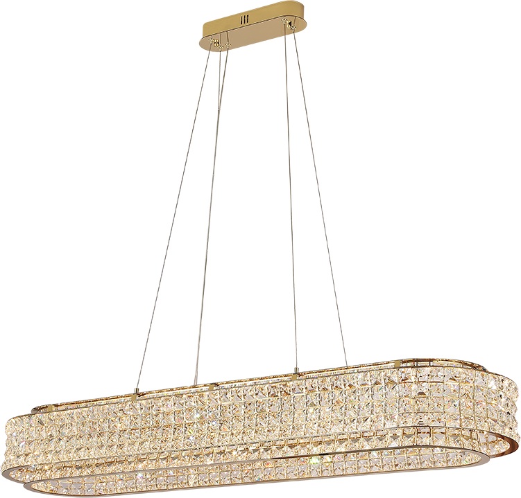 Подвесной светильник хрустальный светодиодный Newport 8510 8510120 gold (8510_120_gold)