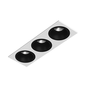 Встраиваемый светильник под сменную лампу Ledron AO1501010 SQ3 White-Black (2419)