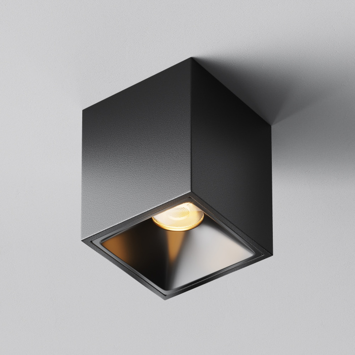 Накладной потолочный светильник Maytoni Alfa LED C065CL-8W27K-SQ-B (c065cl-8w2_7k-sq-b)