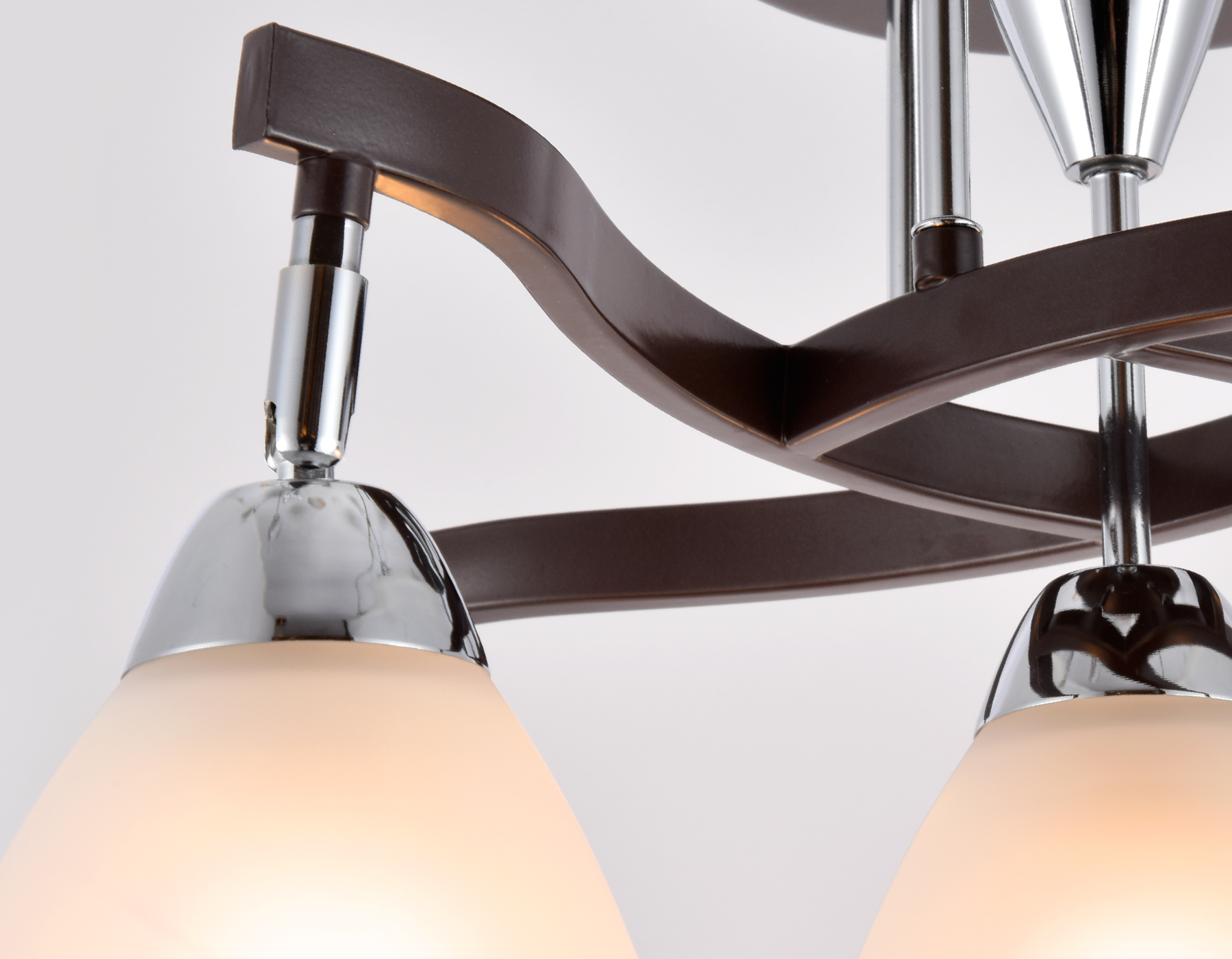 Подвесная люстра TR3113/5 DCF/CH темный кофе/хром E27 max 40W 565*565*320