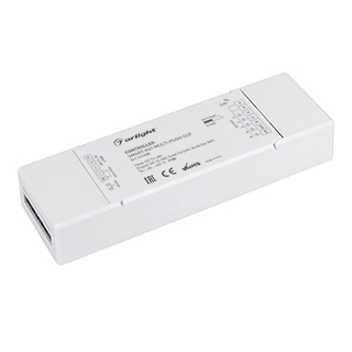 Контроллер SMART-K41-MULTI-PUSH-SUF (12-48V, 5x6A, RGB-MIX, 2.4G) (Arlight, IP20 Пластик, 5 лет) 032988
