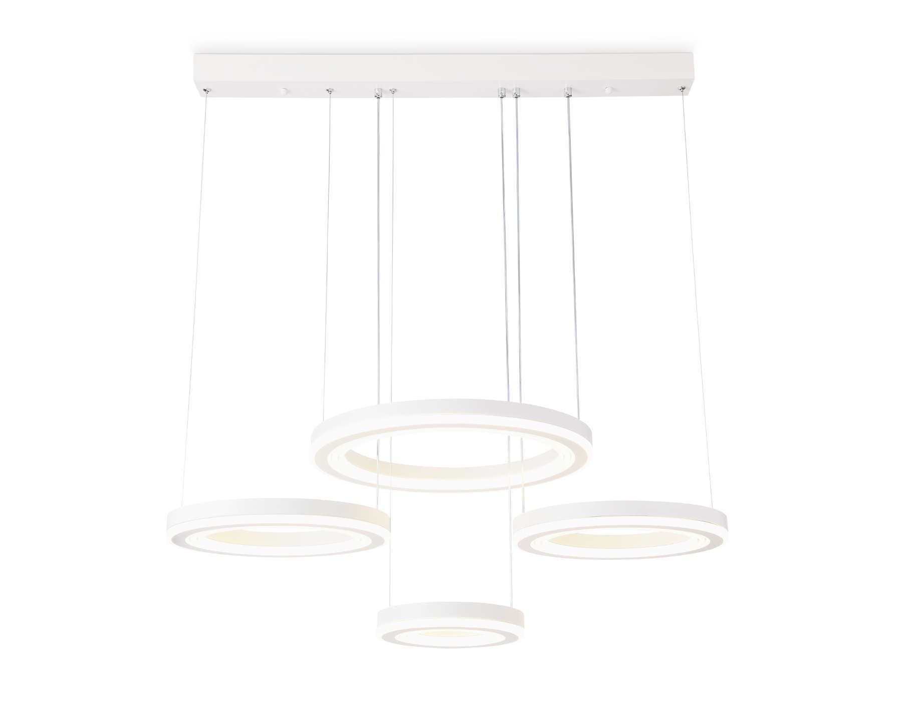 Подвесной светодиодный светильник с пультом FA4325/4 WH белый 3000K/4200K/6400K 168W 770*400*720 (ПДУ РАДИО 2.4G)