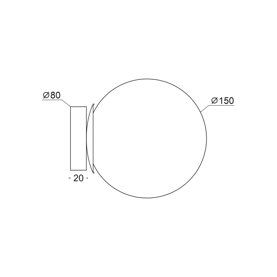 Настенный светильник под сменную лампу SERENE (11360)