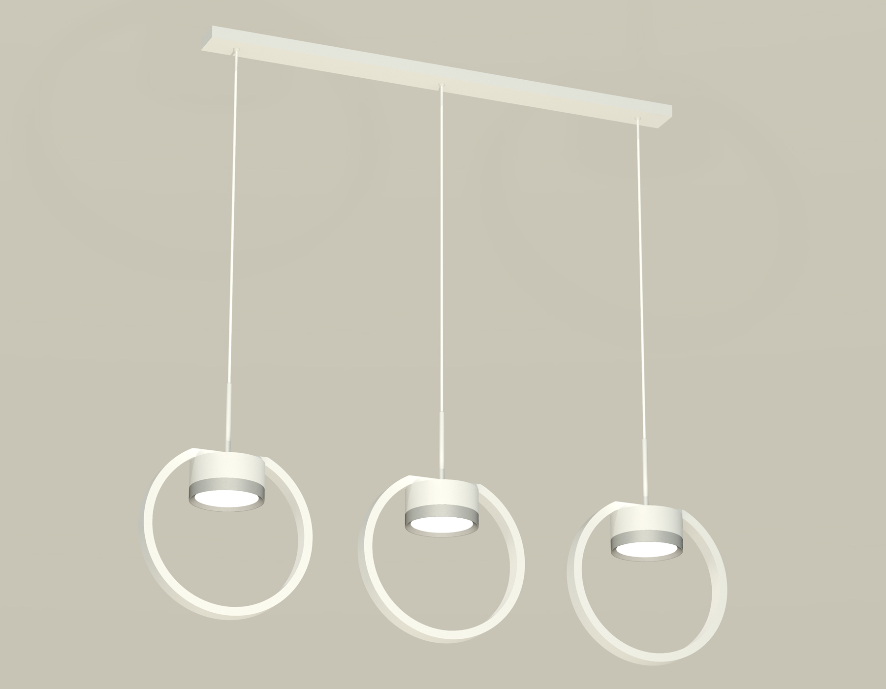 Комплект подвесного светильника XB9106101/3 SWH/MCH белый песок/хром матовый GX53 (C9106, N8121)