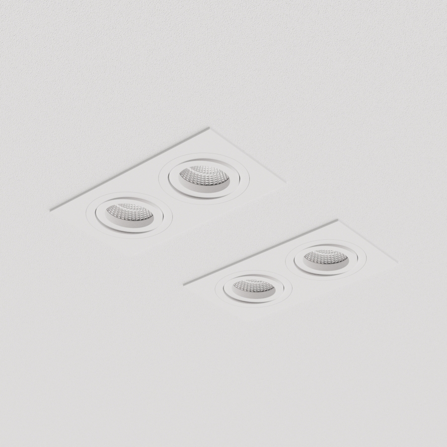 Встраиваемый поворотный светильник под сменную лампу Ledron AO11821 White (2360)