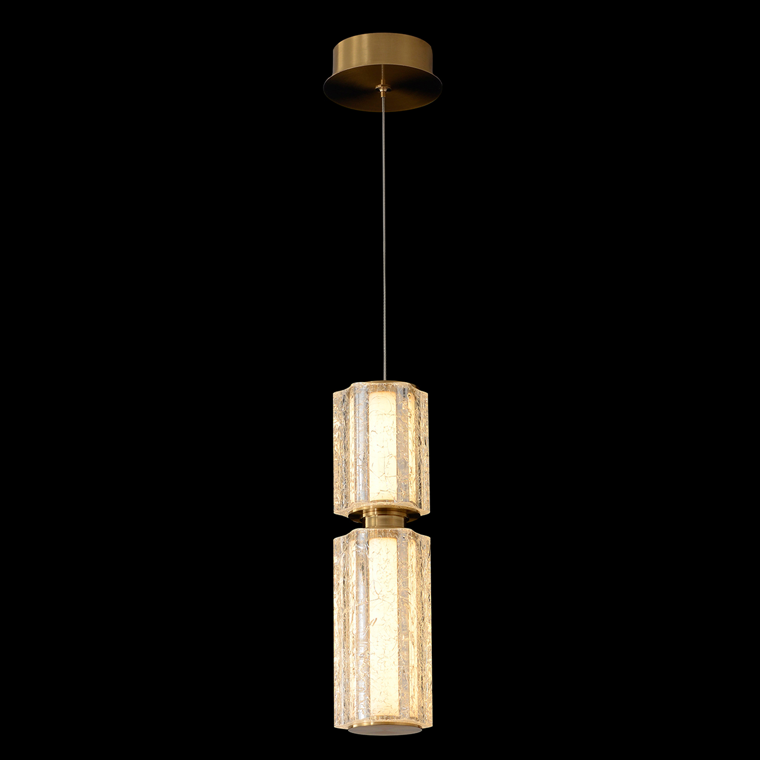 Светильник подвесной Crystal Lux ANTIQUE SP23W LED BRASS