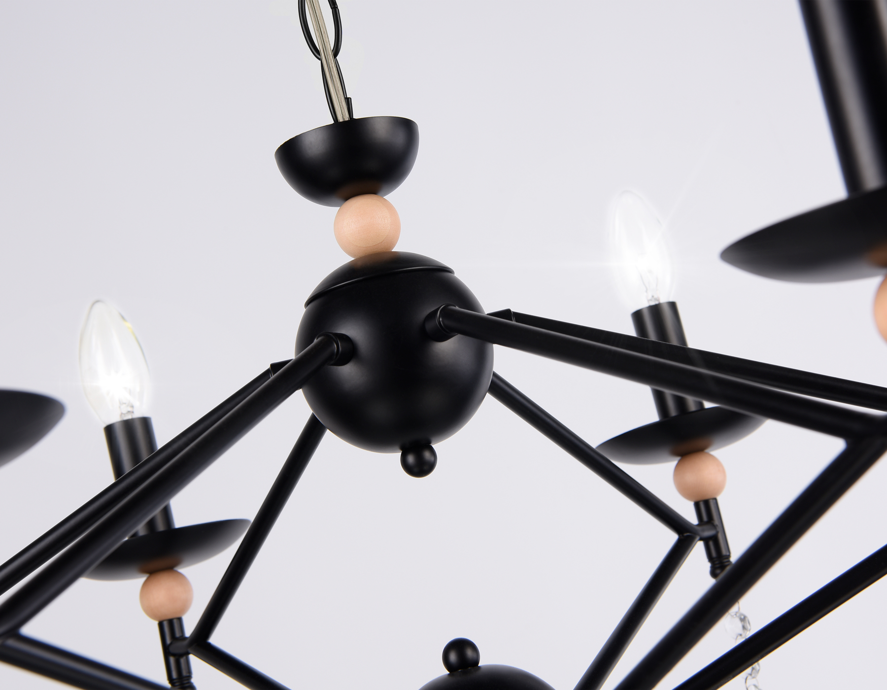 Подвесная люстра TR9597/6 BK черный E14/6 max 40W D660*880