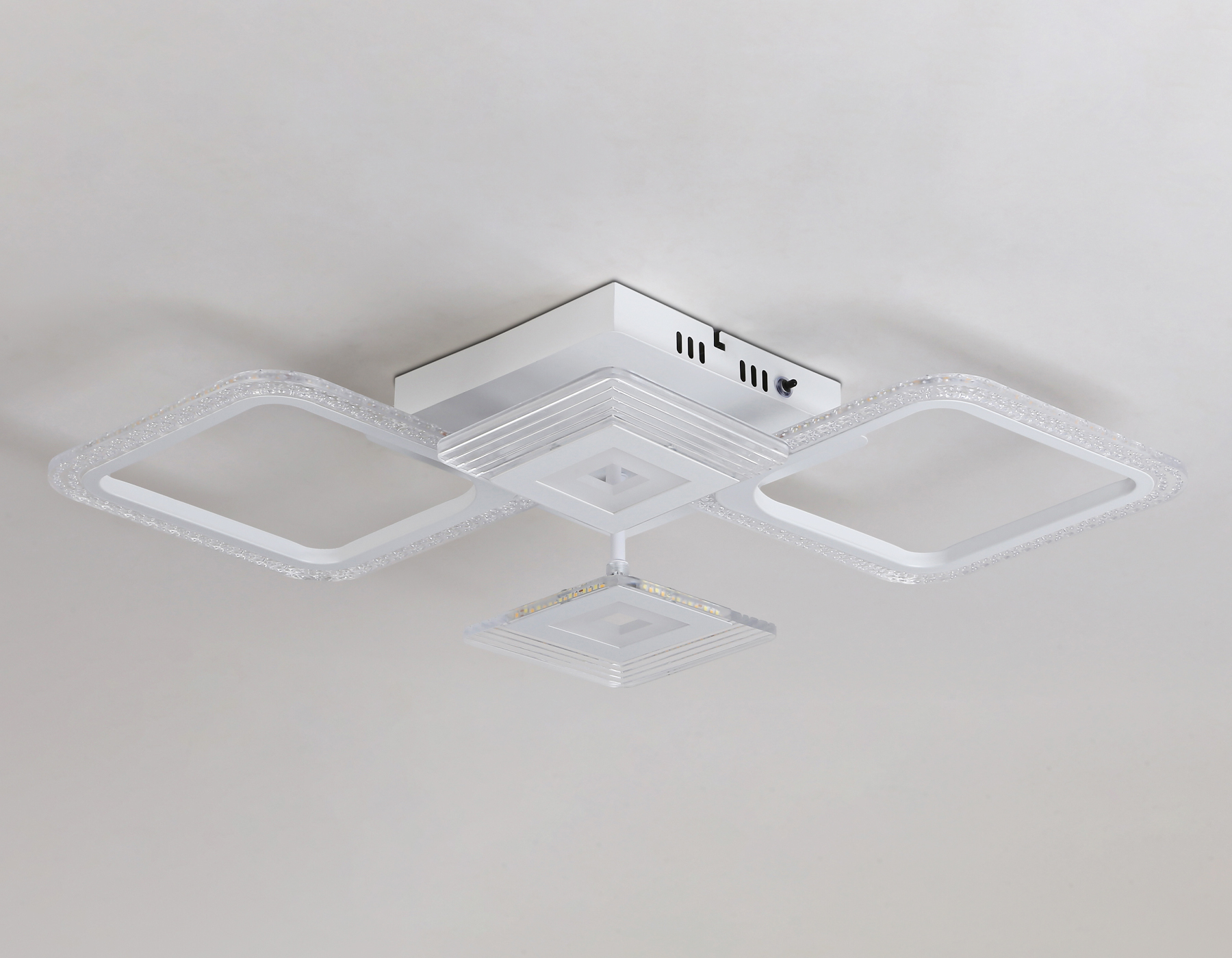 Потолочный светодиодный светильник с пультом FA4281/4 WH белый 56W 3000K+6400K/4200K/6400K+3000K 525*525*75 (ПДУ ИК)