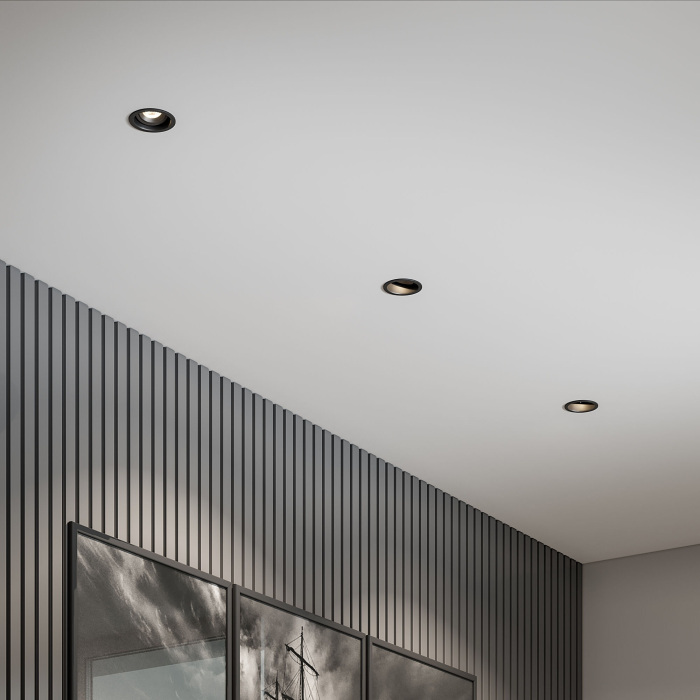 Светильник встраиваемый Elektrostandard Tune 2501401 GU10 черный (a065466)