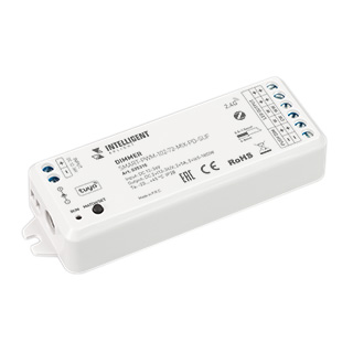 INTELLIGENT ARLIGHT Диммер SMART-PWM-102-72-MIX-PD-SUF (12-36V, 2x5A, ZB, 2.4G) (IARL, Пластик) 035310