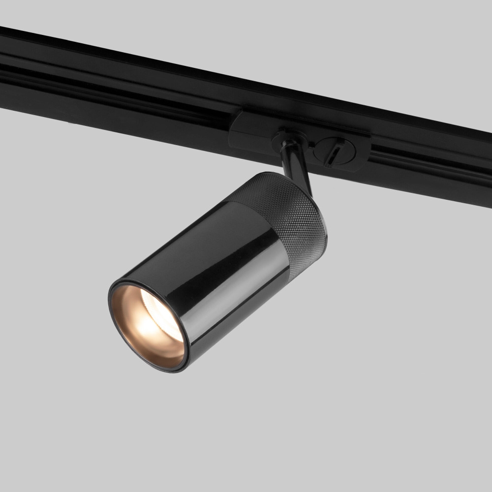 Трековый светильник однофазный чрный жемчуг 9W 4200K Elektrostandard Riffe 8551201 (a061663)