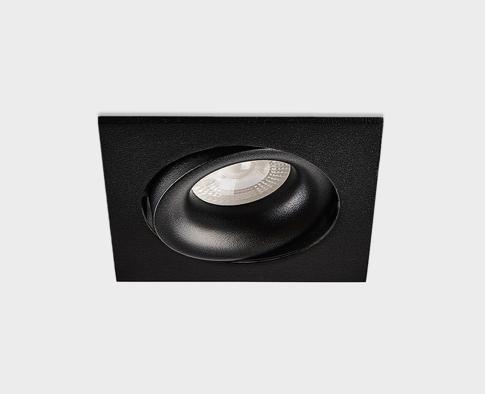 DE-201 black светильник встраиваемый