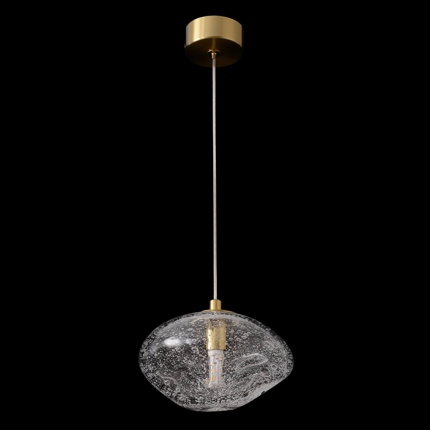 Светильник подвесной Crystal Lux FORMLESS SP1 TRANSPARENT