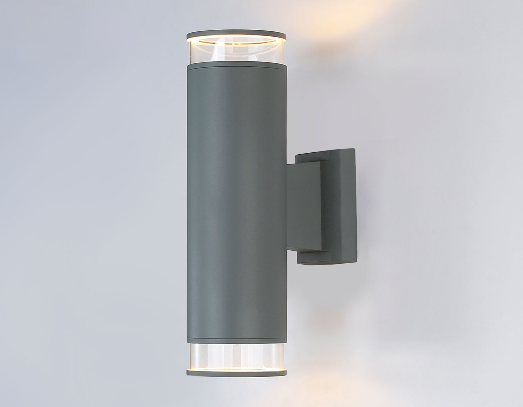 Уличный настенный архитектурный светильник ST3820/2 GR/CL серый/прозрачный IP54 GU10/2 max 35W 310*90*160