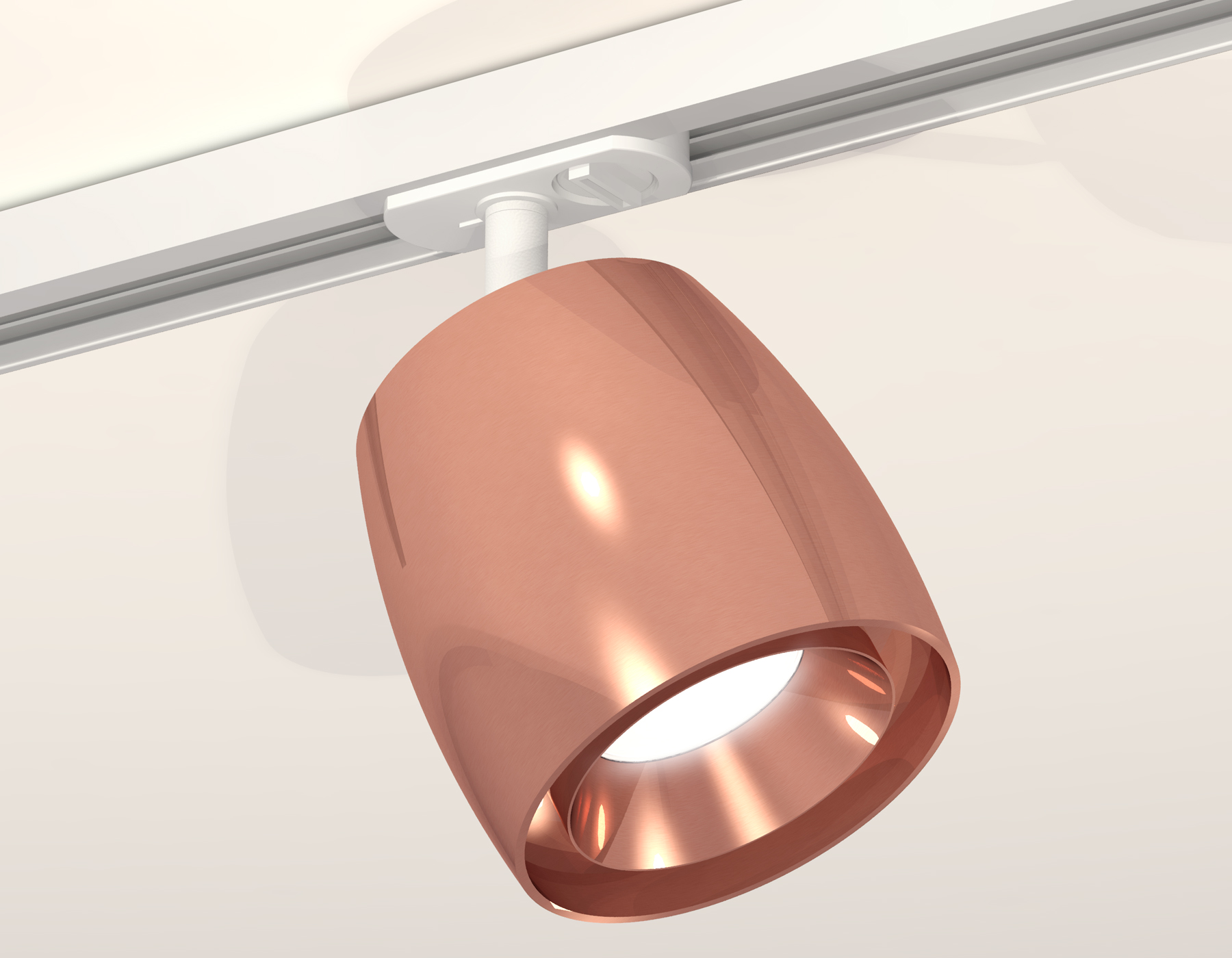 Комплект трекового светильника XT1144001 PPG/SWH золото розовое полированное/белый песок MR16 GU5.3 (A2536, C1144, N7035)