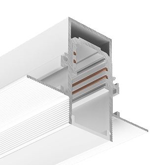 Встраиваемый магнитный трек Ledron АВД-7715 White (9804)