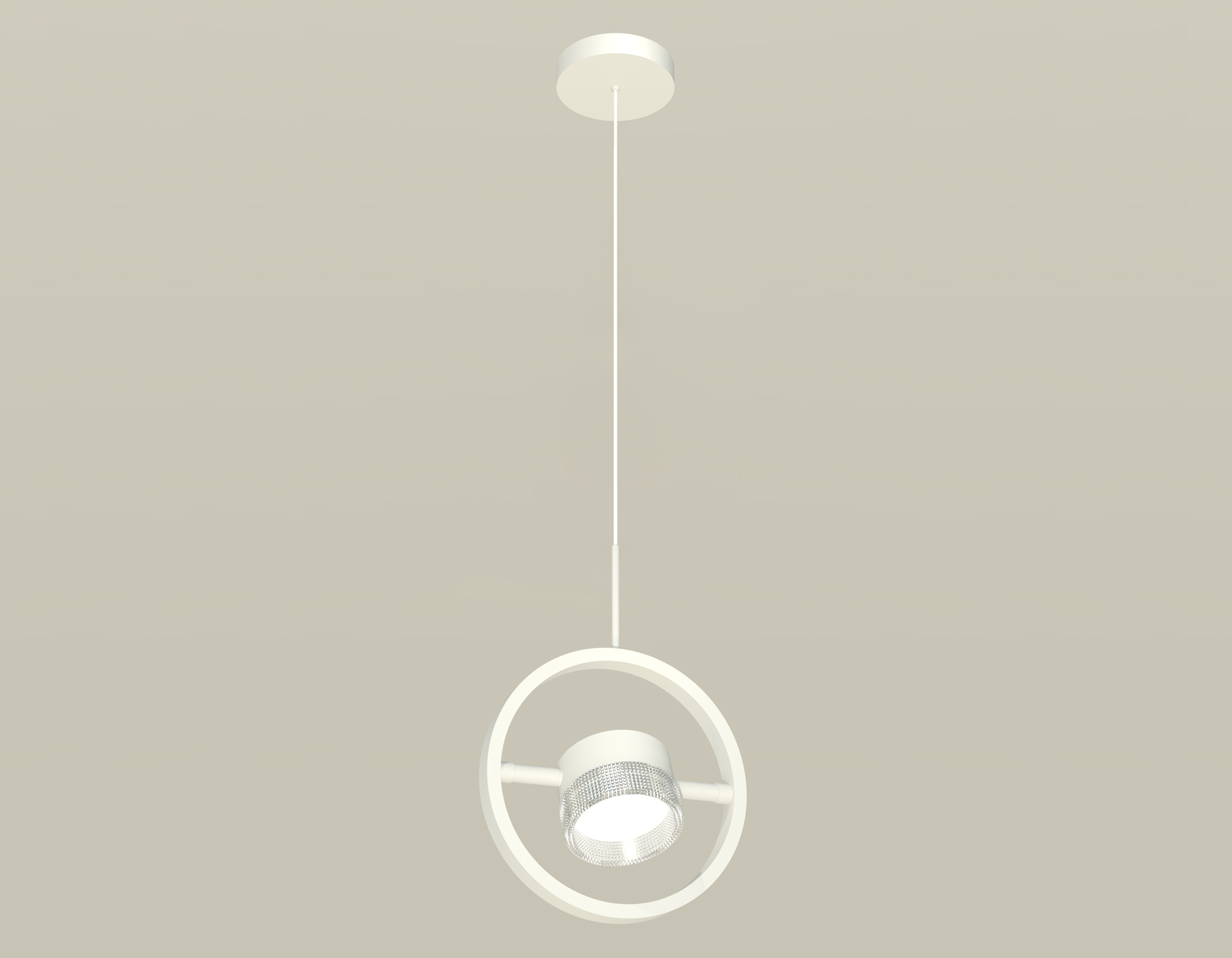 Комплект подвесного поворотного светильника с композитным хрусталем XB9111150 SWH/CL белый песок/прозрачный GX53 (C9111, N8480)