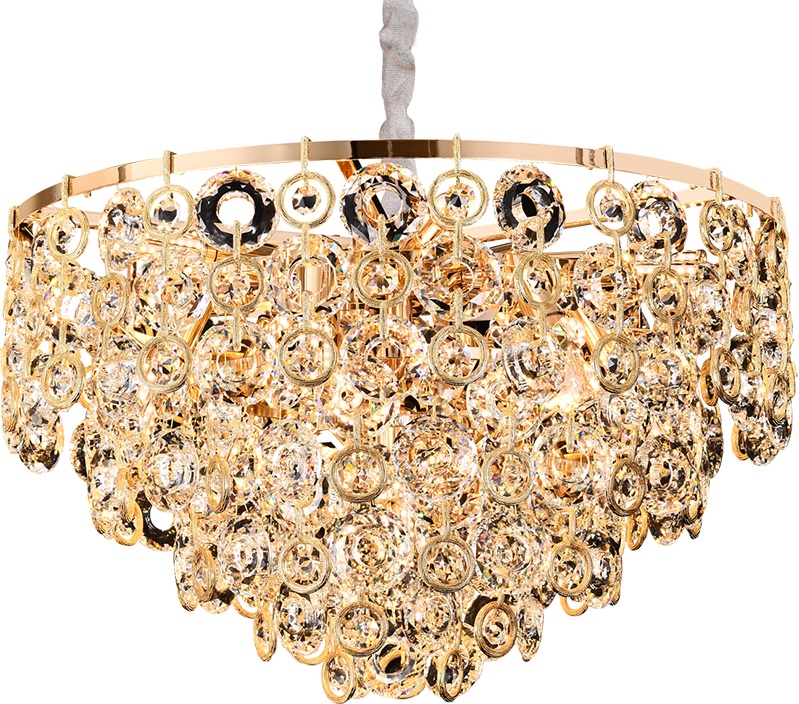 Подвесная люстра хрустальная Newport 5260 526511C gold (5265_11_c_gold)