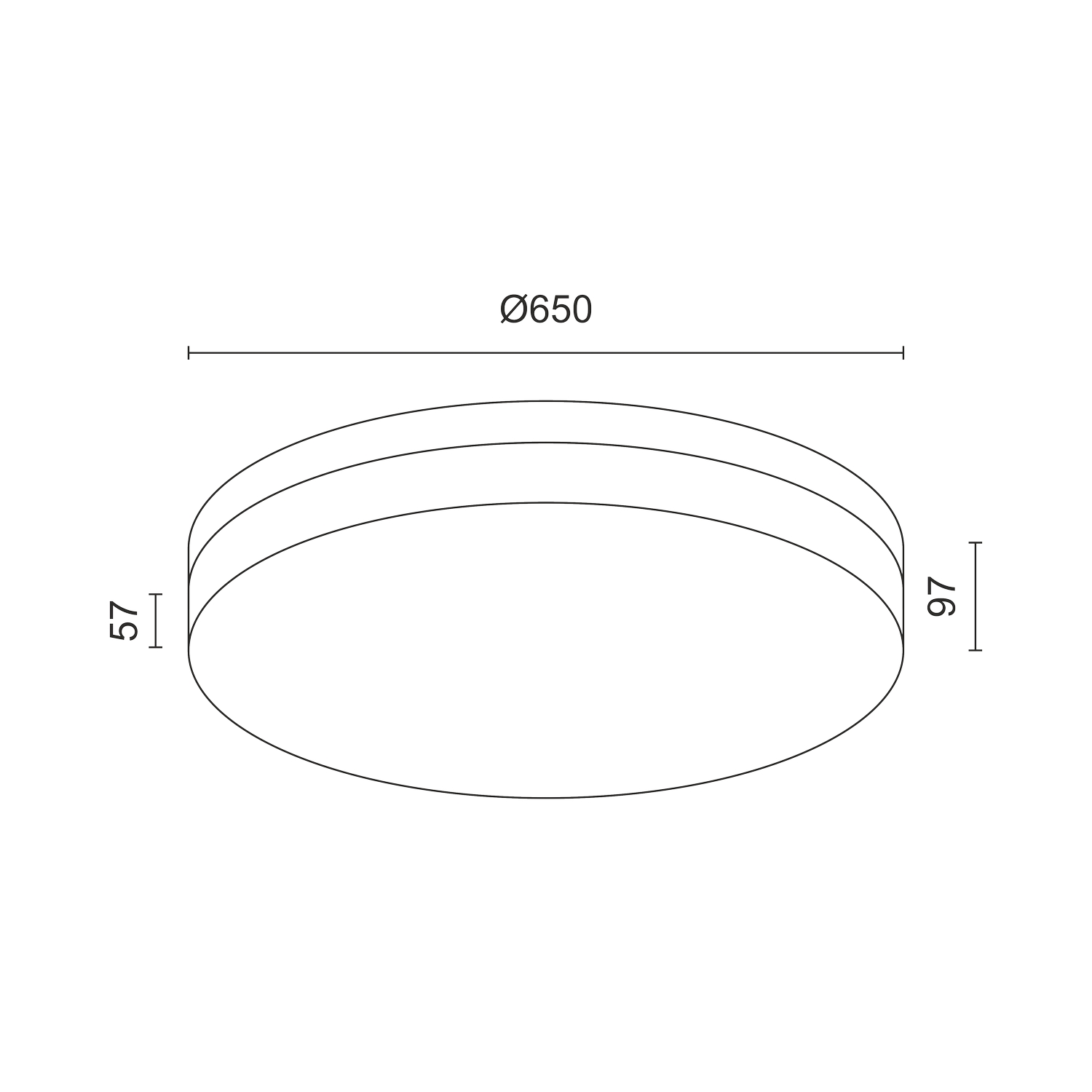 Накладной светодиодный светильник Ledron DLC7302960W Wood Bl 4000K (8352)
