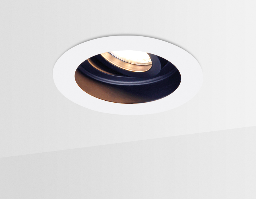 Точечный поворотный светильник MR16 TN176 WH/BK белый/черный GU5.3 D100*40