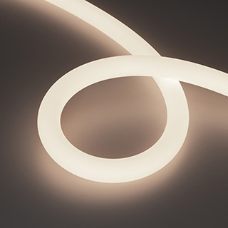 Лента герметичная MOONLIGHT-TOP-A336-D25mm 24V Day4000 360deg (14.4 W/m, IP65, 2835, 5m, wire x2) (Arlight, Вывод прямой, 3 года) 036273