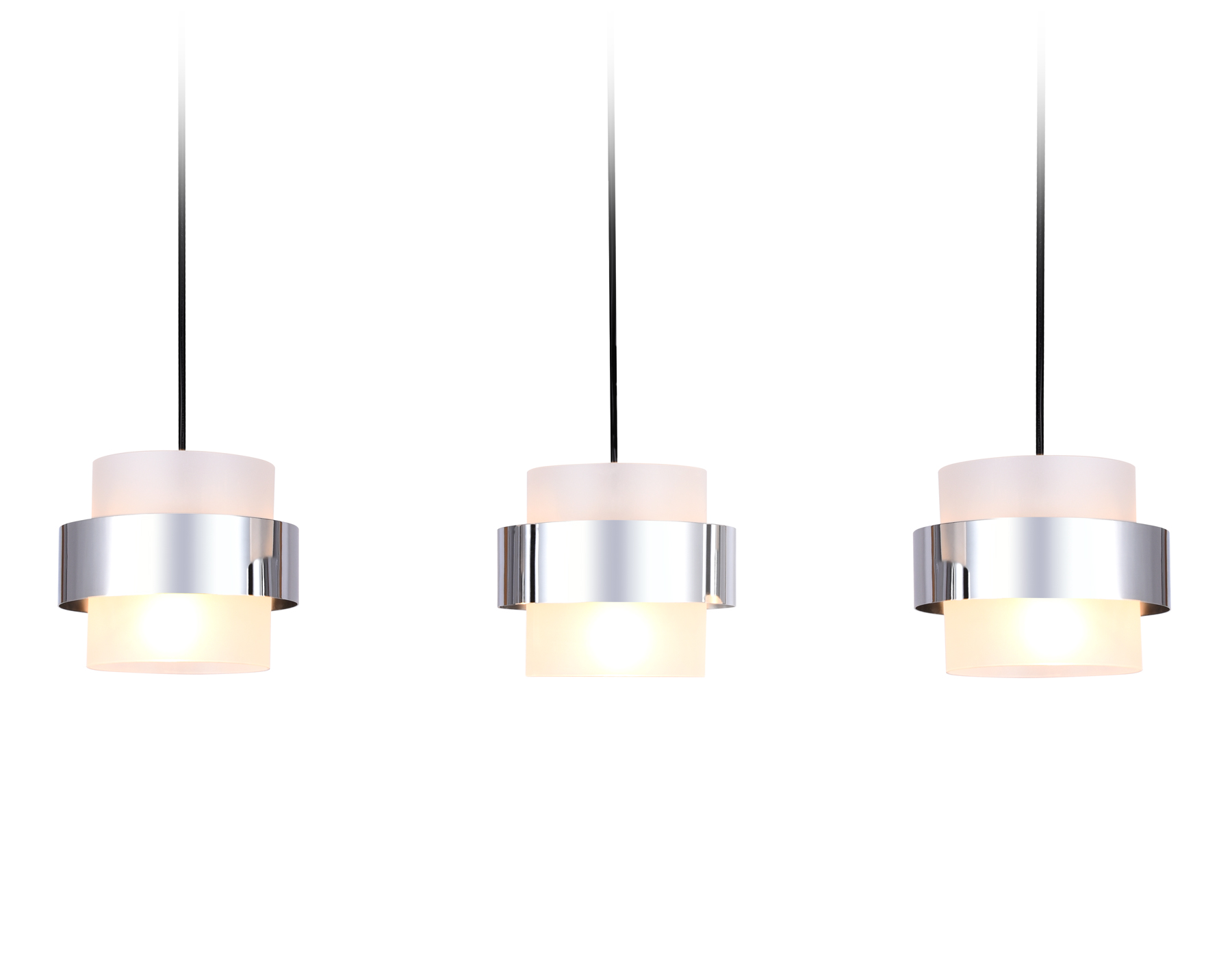 Подвесной светильник со сменной лампой TR3651/3 CH/FR хром/матовый E27/3 max 40W 820*180*700