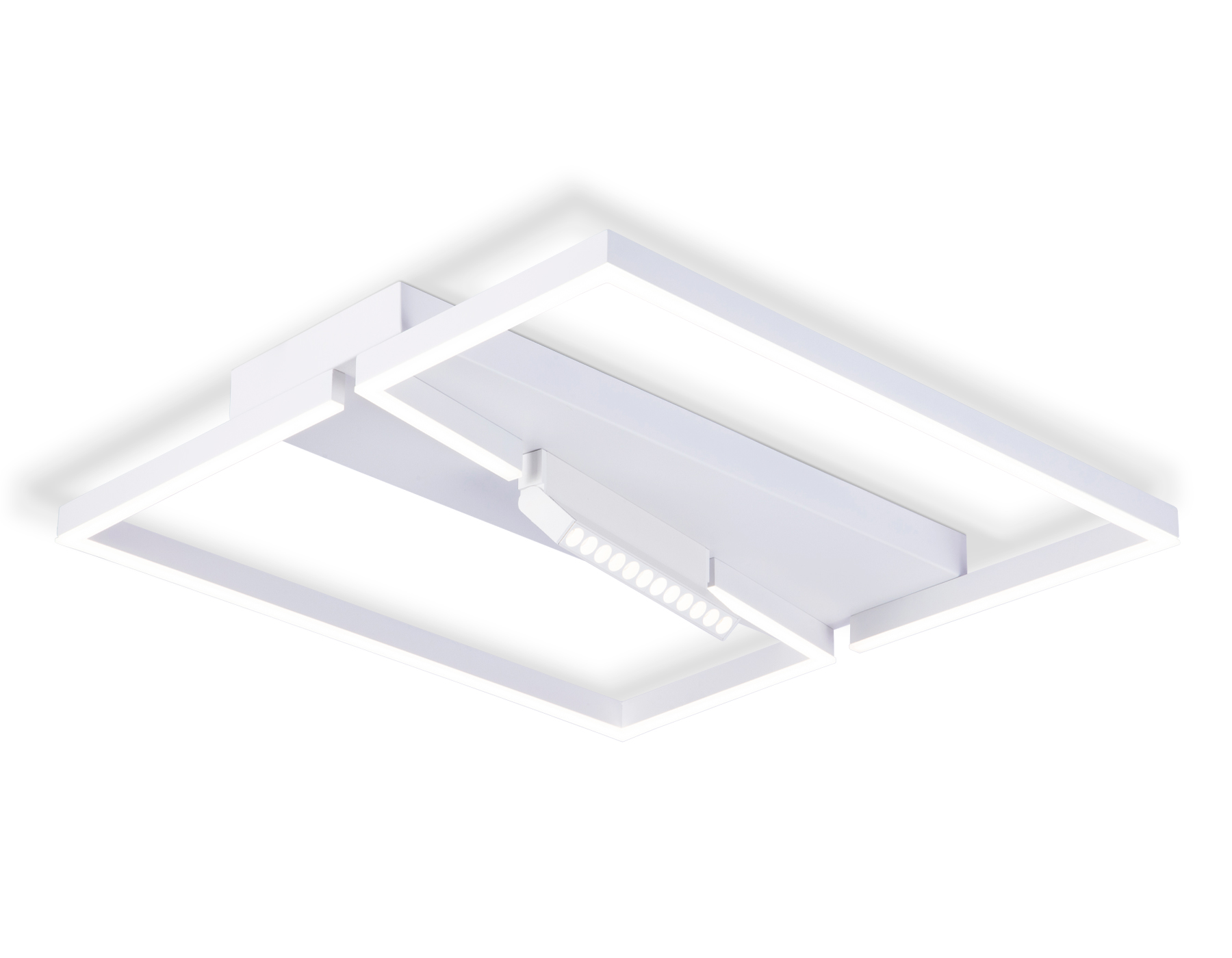 Потолочный светодиодный светильник FL51465/1+1 WH белый 85W 3000K-6400K+4200K 600*600*110 (ПДУ РАДИО 2.4G)