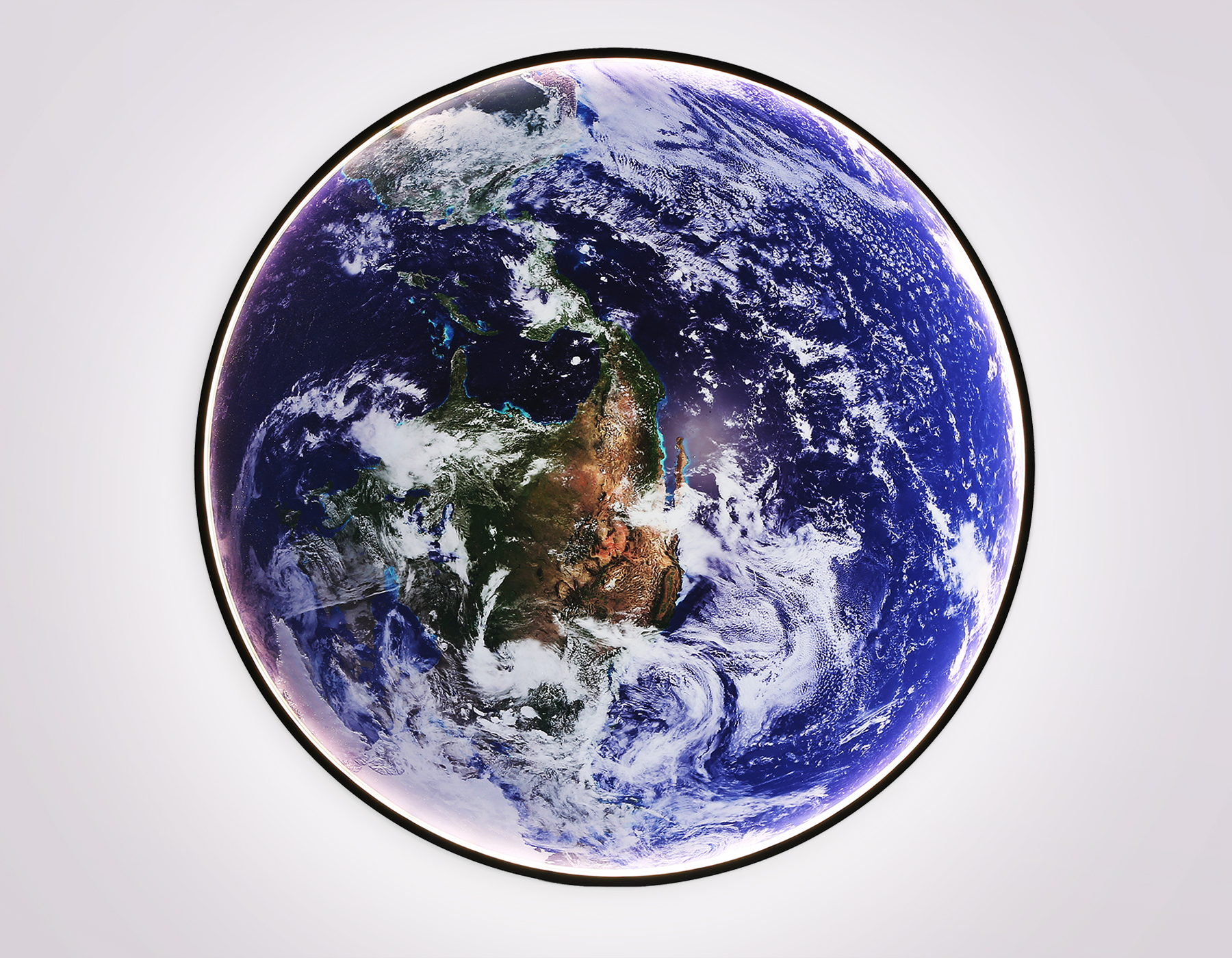 Настенно-потолочный светодиодный светильник FW11136 BK черный 50W LED 3000-6400K D800*38