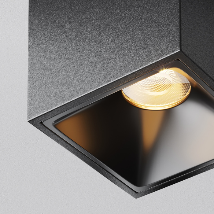 Накладной потолочный светильник Maytoni Alfa LED C065CL-8W27K-SQ-B (c065cl-8w2_7k-sq-b)