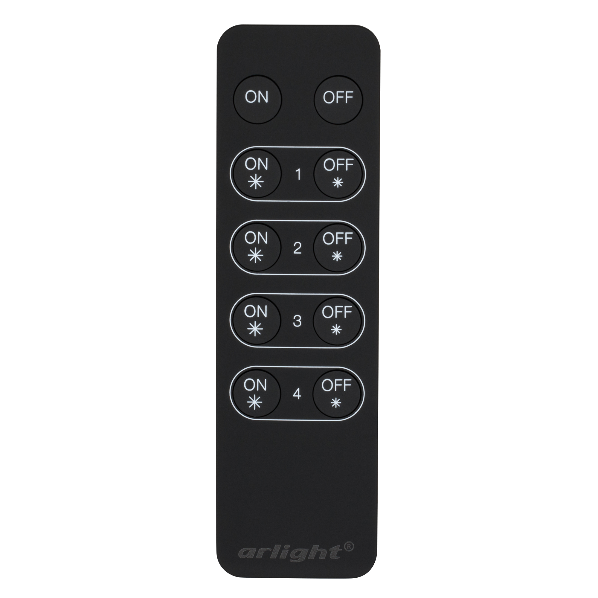 Пульт SR-2833K4 Black (диммер 4 зоны) (Arlight, IP20 Пластик, 3 года) 021057