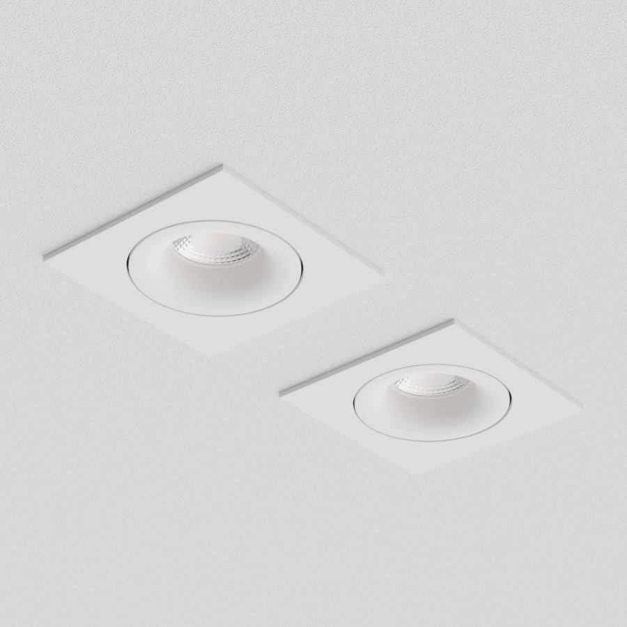 Встраиваемый поворотный светильник под сменную лампу Ledron DE201 White (2329)