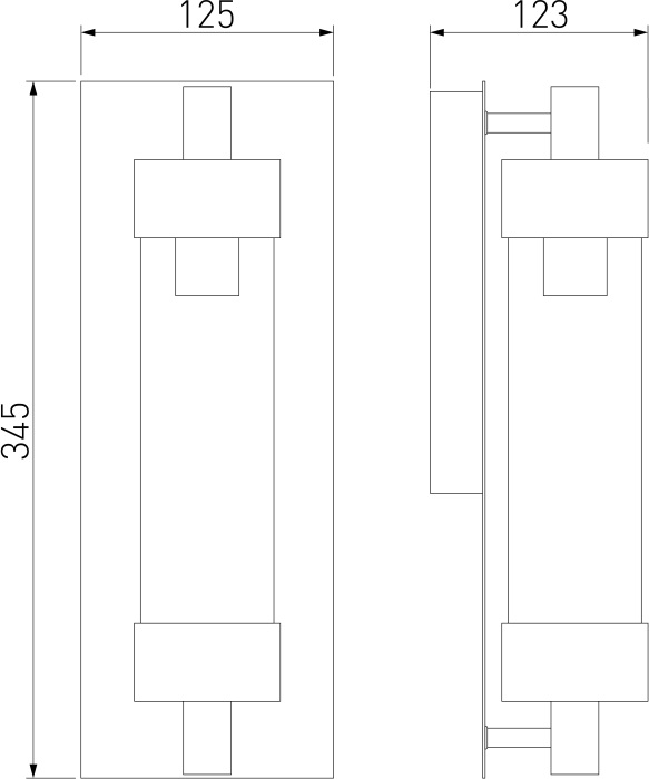 Настенный светильник уличный Elektrostandard Pipe 35151D (a063122)