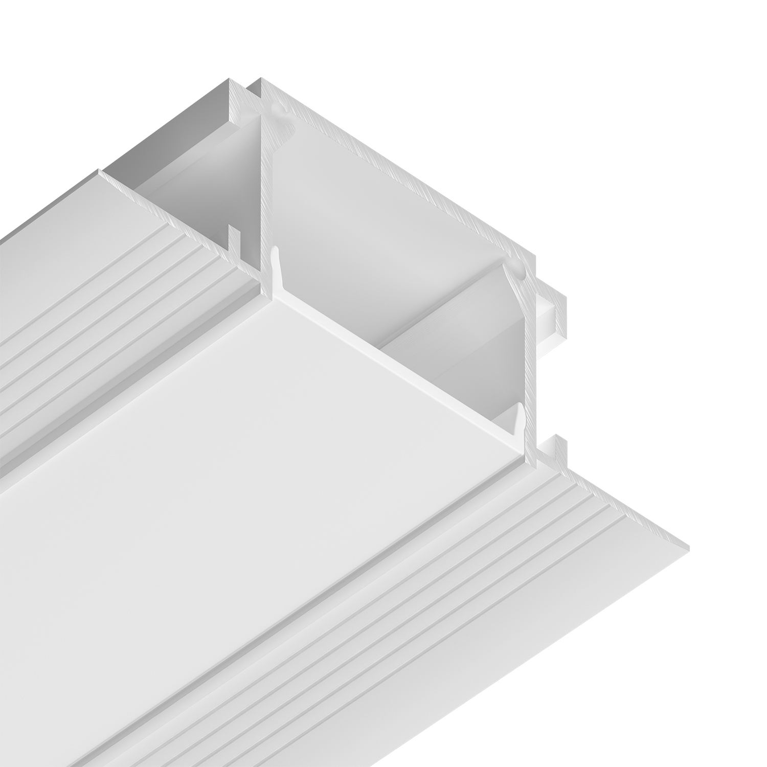 Встраиваемый профиль под шпаклевку Ledron АВД-5607 White (4361)