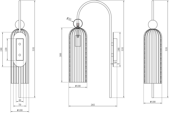 Бра Antic MOD302WL-01W (mod302wl-01w)