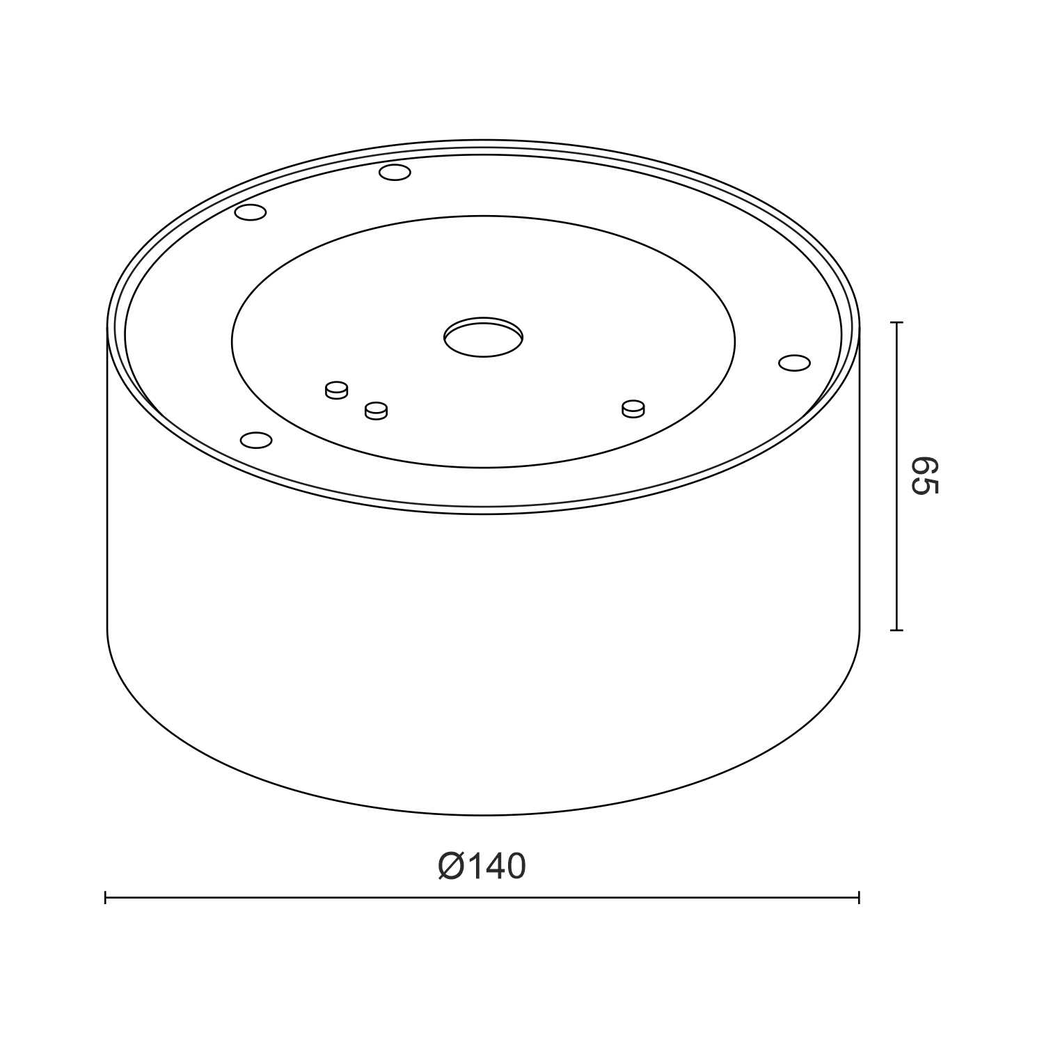 Накладной светодиодный светильник Ledron LXS0812-16W Triac Dim White 4000K (10110)