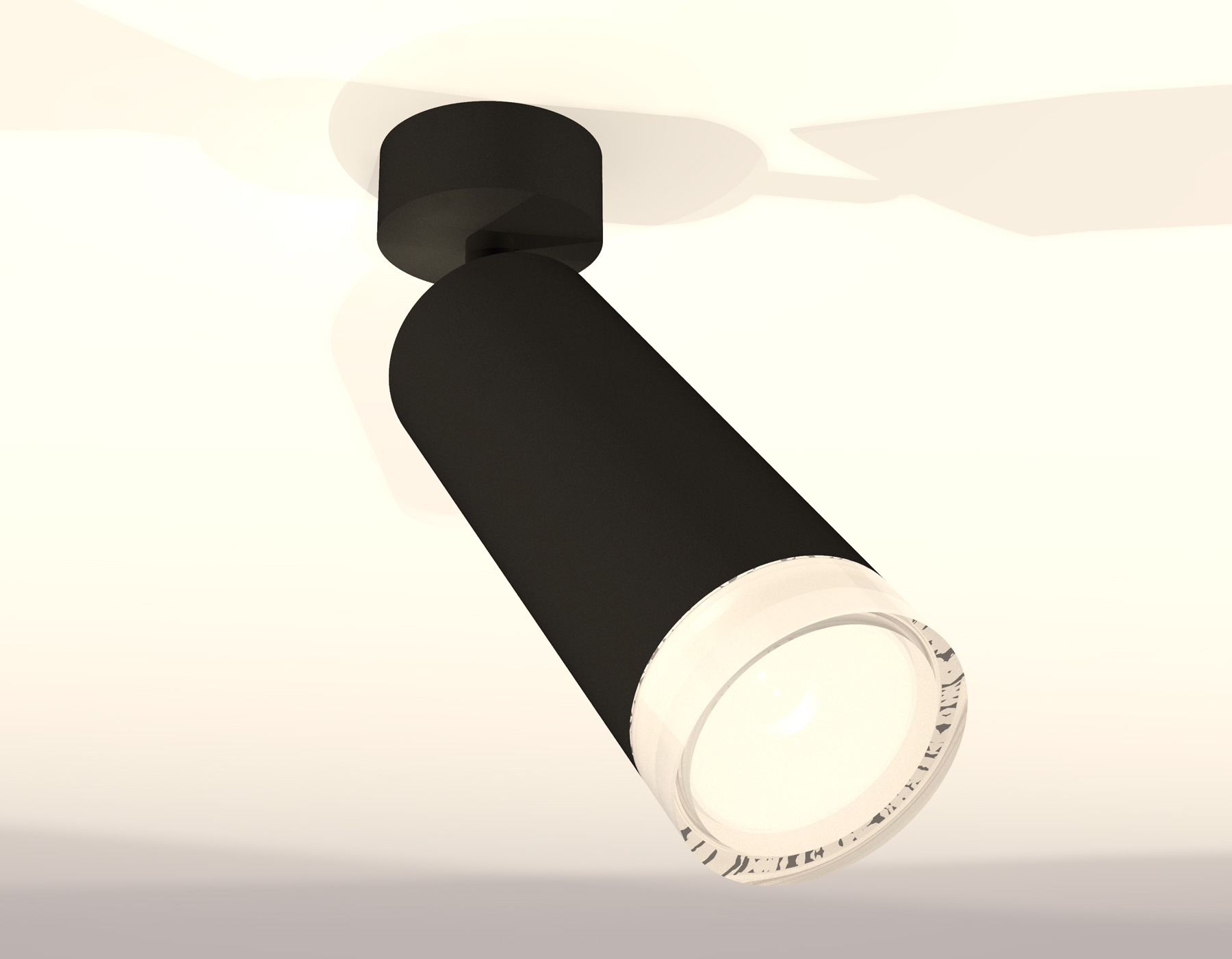 Комплект поворотного светильника с акрилом XM6343011 SBK/FR/CL черный песок/белый матовый/прозрачный MR16 GU5.3 (A2210, C6343, N6241)