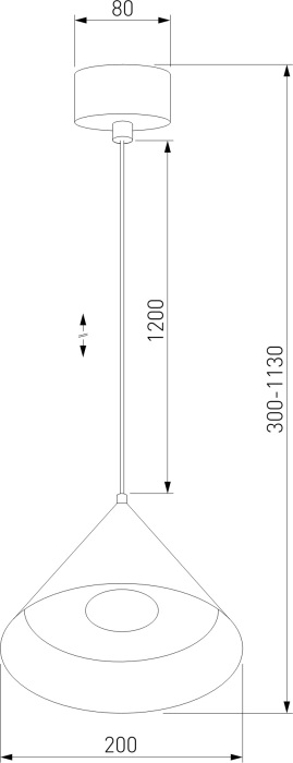 Подвесной светильник Elektrostandard Conus 50316 LED 13W 3000K золотой (a069336)