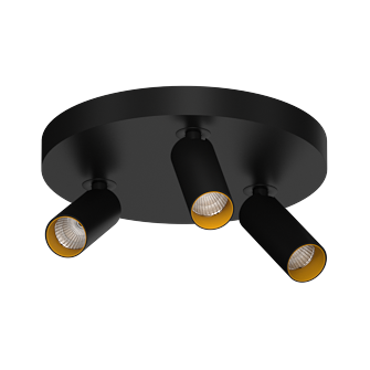 Накладной поворотный светодиодный светильник Ledron SAGITONY R3 S40 Black-Gold 4000K (10859)