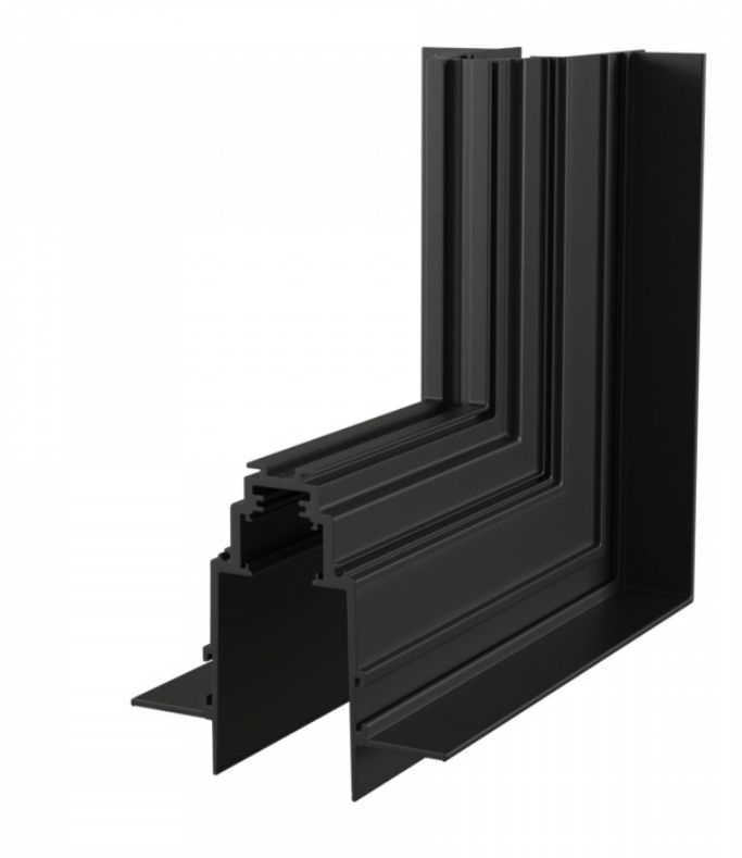 Угловой коннектор внешний Gravity встраиваемый черный магнитный Maytoni Technical TRX010OCL-22B