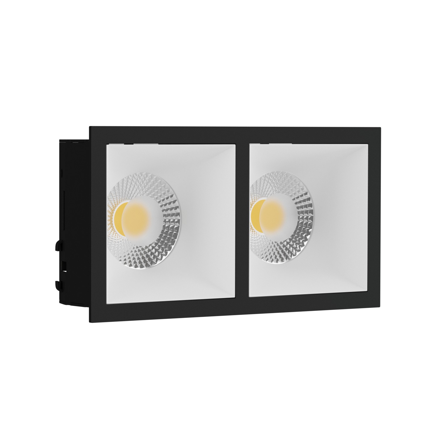 Встраиваемый светильник под сменную лампу Ledron RISE KIT2 Black-White (2458)