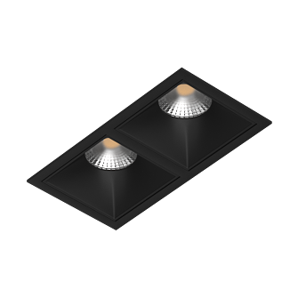 Встраиваемый светильник под сменную лампу Ledron RISE KIT2 Black (2457)