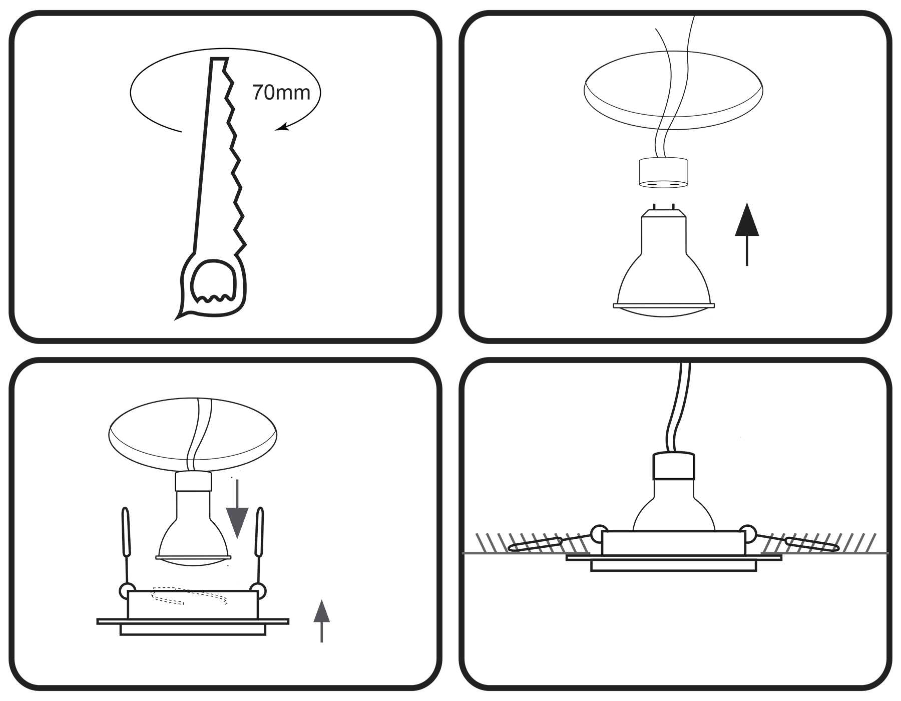 Встраиваемый точечный светильник MR16 TN160 WH белый GU5.3 D92*38