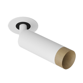 Встраиваемый светодиодный светильник Ledron SAGITONY R Basic S40 Wooden White (10187)